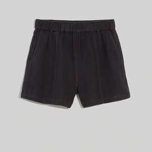 NWT Madewell Easy Pull-on shorts XS Black Coal